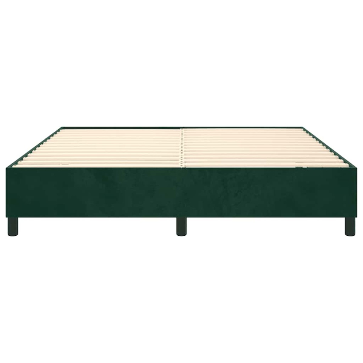 vidaXL Πλαίσιο Κρεβατιού Boxspring Σκούρο Πράσινο 180x200 εκ Βελούδινο