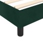 vidaXL Πλαίσιο Κρεβατιού Boxspring Σκούρο Πράσινο 180x200 εκ Βελούδινο