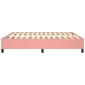 vidaXL Πλαίσιο Κρεβατιού Boxspring Ροζ 180x200 εκ. Βελούδινο