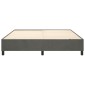 vidaXL Πλαίσιο Κρεβατιού Boxspring Σκούρο Γκρι 200x200 εκ. Βελούδινο