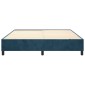 vidaXL Πλαίσιο Κρεβατιού Boxspring Σκούρο Μπλε 200x200 εκ. Βελούδινο