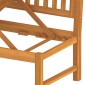 vidaXL Καναπές Κρεβάτι 200x60x75 εκ. Μασίφ Ακακία με Γκρι Μαξιλάρι