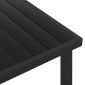 vidaXL Τραπέζι Κήπου Μαύρο 140 x 90 x 74 εκ. από Αλουμίνιο και WPC