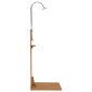 vidaXL Ντουζιέρα Κήπου 75 x 75 x 210 εκ. Μασίφ Ξύλο Teak