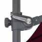 vidaXL Ομπρέλα Κρεμαστή Μπορντό 250 x 250 εκ. με Ατσάλινο Ιστό