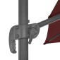 vidaXL Ομπρέλα Κρεμαστή Μπορντό 400 x 300 εκ. με Ιστό Αλουμινίου