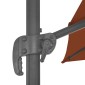 vidaXL Ομπρέλα Κρεμαστή Τερακότα 400 x 300 εκ. με Ιστό Αλουμινίου