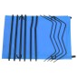 vidaXL Κρεβάτι Κάμπινγκ Μπλε 180x60x19 εκ. Ύφασμα Oxford και Ατσάλι