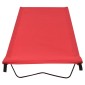 vidaXL Κρεβάτι Κάμπινγκ Κόκκινο 180 x 60 x 19 εκ. Ύφασ. Oxford/Ατσάλι