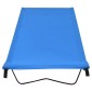 vidaXL Κρεβάτια Κάμπινγκ 2 τεμ. Μπλε 180x60x19εκ Ύφασ. Oxford/Ατσάλι