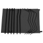 vidaXL Κρεβάτια Κάμπινγκ 2 τεμ Μαύρα 180x60x19 εκ Ύφασ. Oxford/Ατσάλι