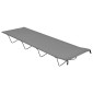 vidaXL Κρεβάτια Κάμπινγκ 2 τεμ. Γκρι 180x60x19εκ. Ύφασ. Oxford/Ατσάλι