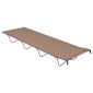 vidaXL Κρεβάτια Κάμπινγκ 2 τεμ. Taupe 180x60x19εκ Ύφασ. Oxford/Ατσάλι