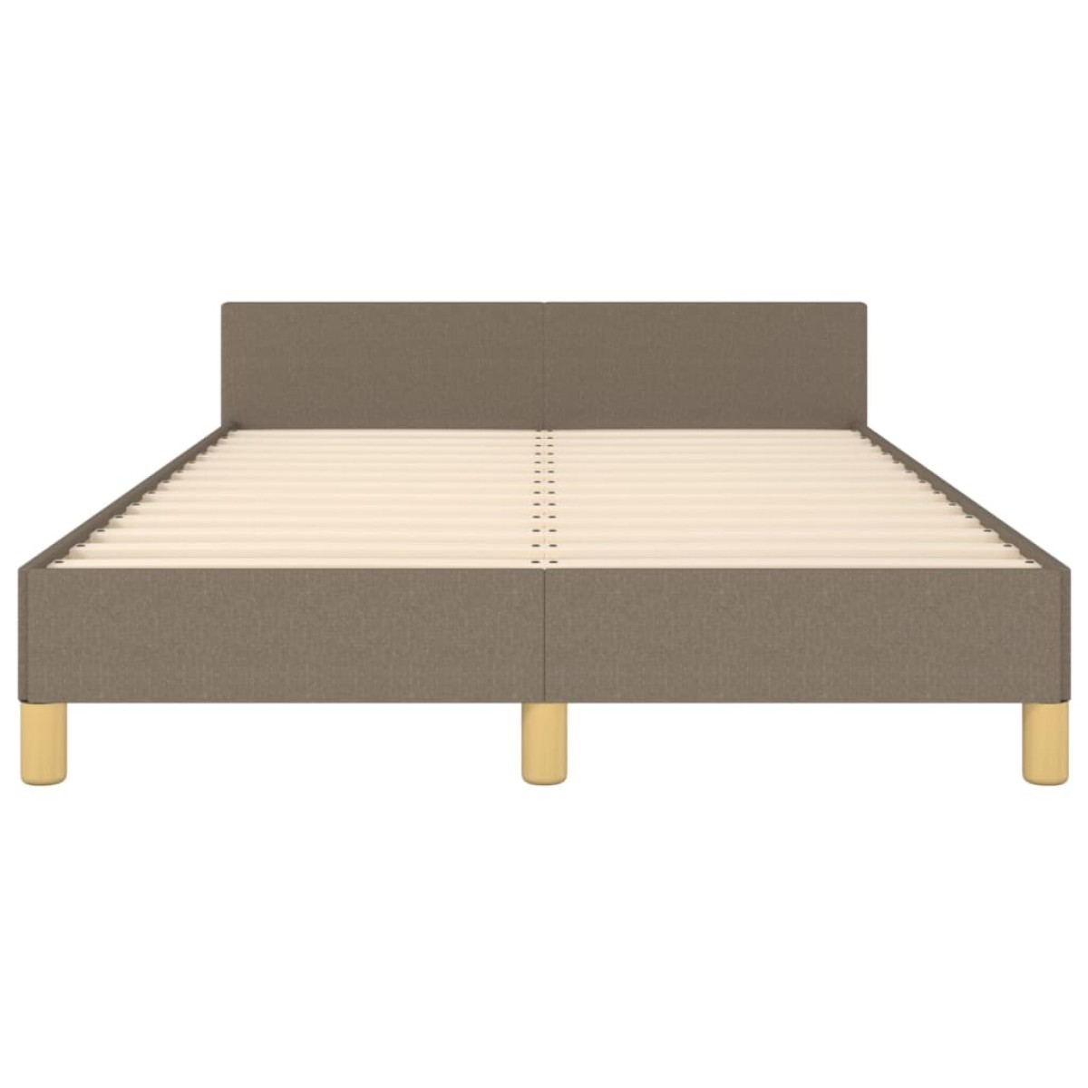 vidaXL Πλαίσιο Κρεβατιού με Κεφαλάρι Taupe 120x200 εκ. Υφασμάτινο