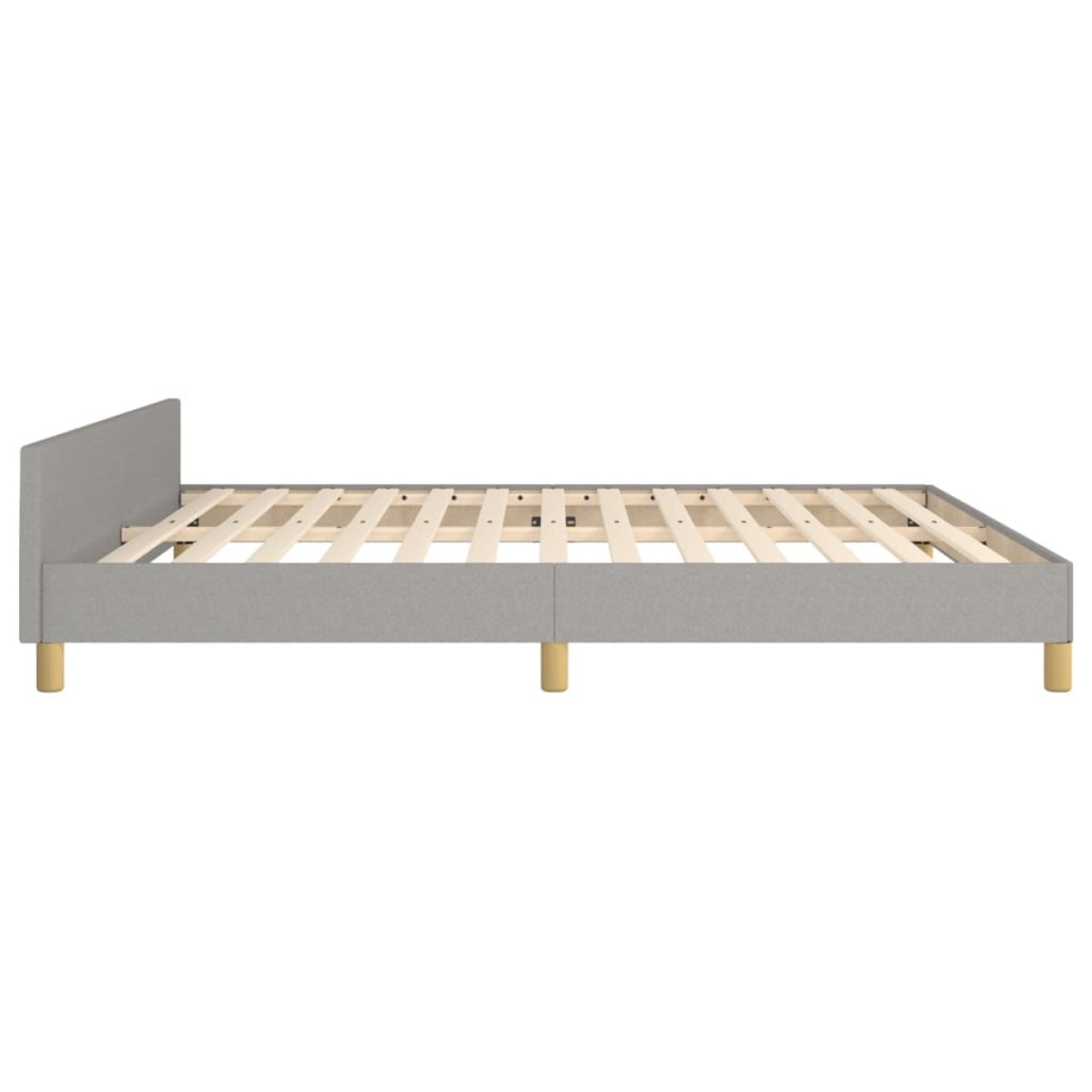 vidaXL Πλαίσιο Κρεβατιού με Κεφαλάρι Αν. Γκρι 180x200 εκ. Υφασμάτινο