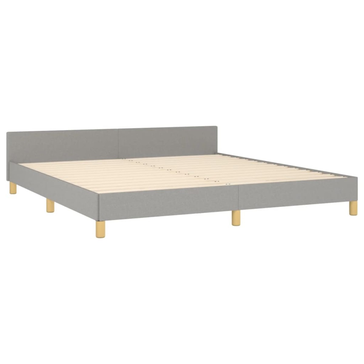 vidaXL Πλαίσιο Κρεβατιού με Κεφαλάρι Αν. Γκρι 180x200 εκ. Υφασμάτινο