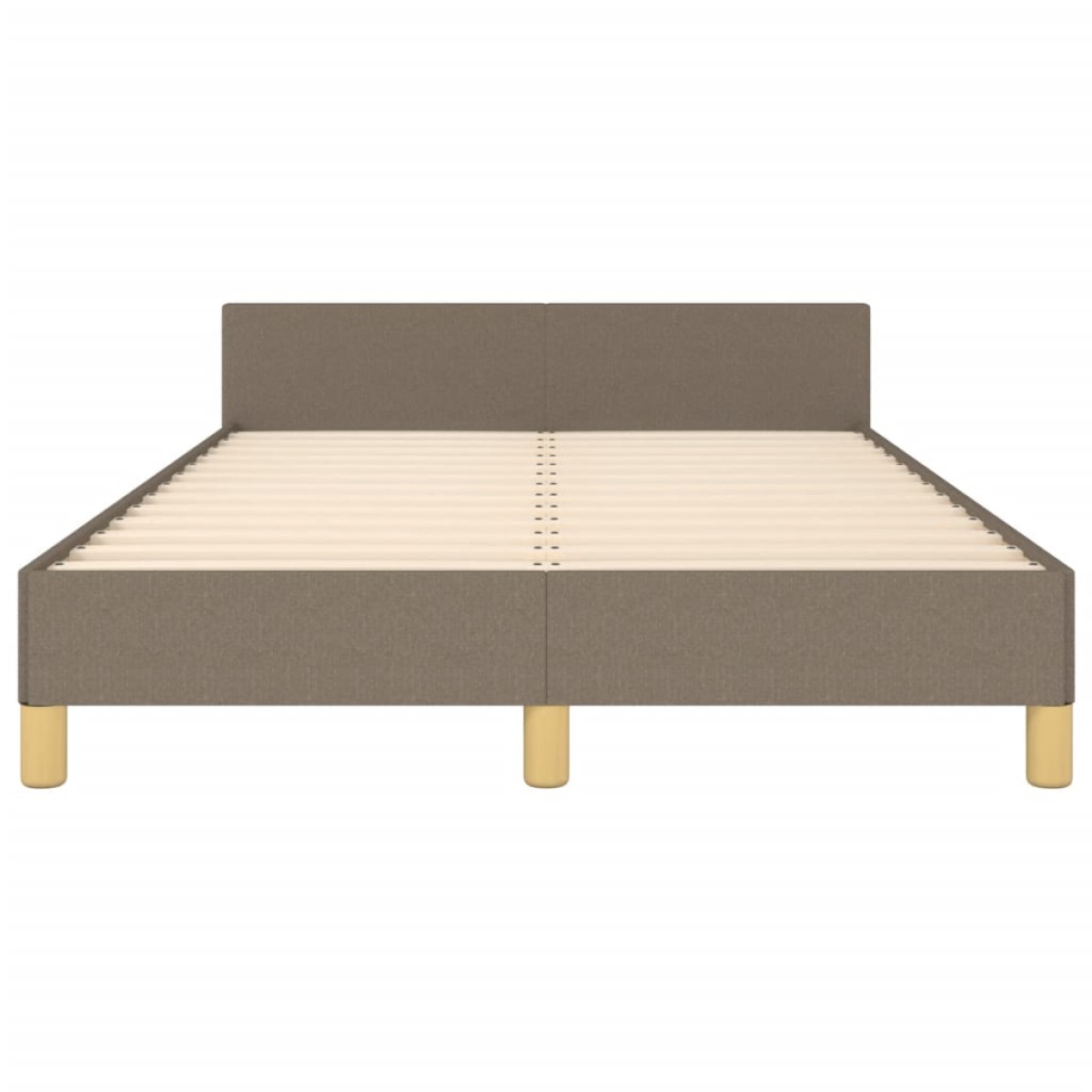 vidaXL Πλαίσιο Κρεβατιού με Κεφαλάρι Taupe 120x200 εκ. Υφασμάτινο