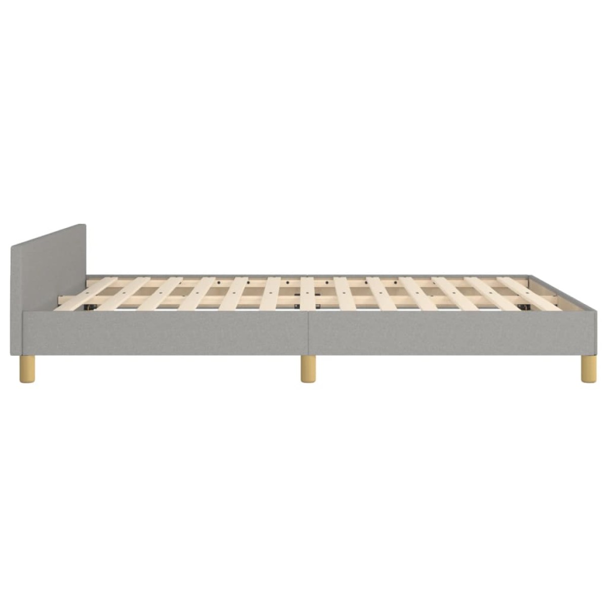 vidaXL Πλαίσιο Κρεβατιού με Κεφαλάρι Αν. Γκρι 140x190 εκ. Υφασμάτινο