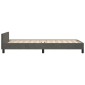 vidaXL Πλαίσιο Κρεβατιού με Κεφαλάρι Σκ. Γκρι 100x200 εκ. Βελούδινο