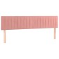 vidaXL Κρεβάτι Boxspring με Στρώμα Ροζ 160x200 εκ. Βελούδινο