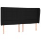 vidaXL Κρεβάτι Boxspring με Στρώμα Μαύρο 160x200 εκ. Υφασμάτινο