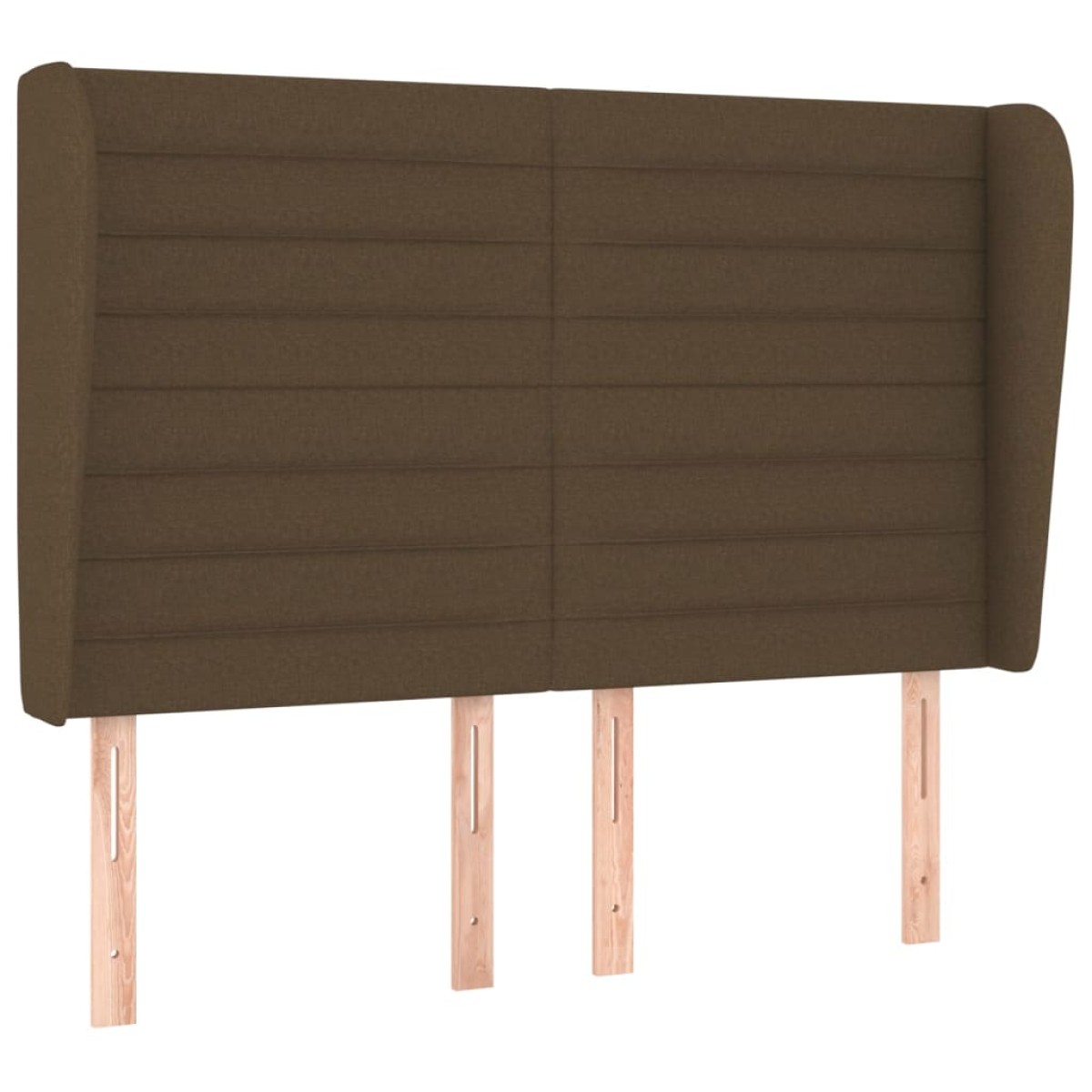 vidaXL Κρεβάτι Boxspring με Στρώμα Σκούρο Καφέ 140x190 εκ. Υφασμάτινο