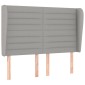 vidaXL Κρεβάτι Boxspring με Στρώμα Ανοιχτό Γκρι 140x200 εκ. Υφασμάτινο