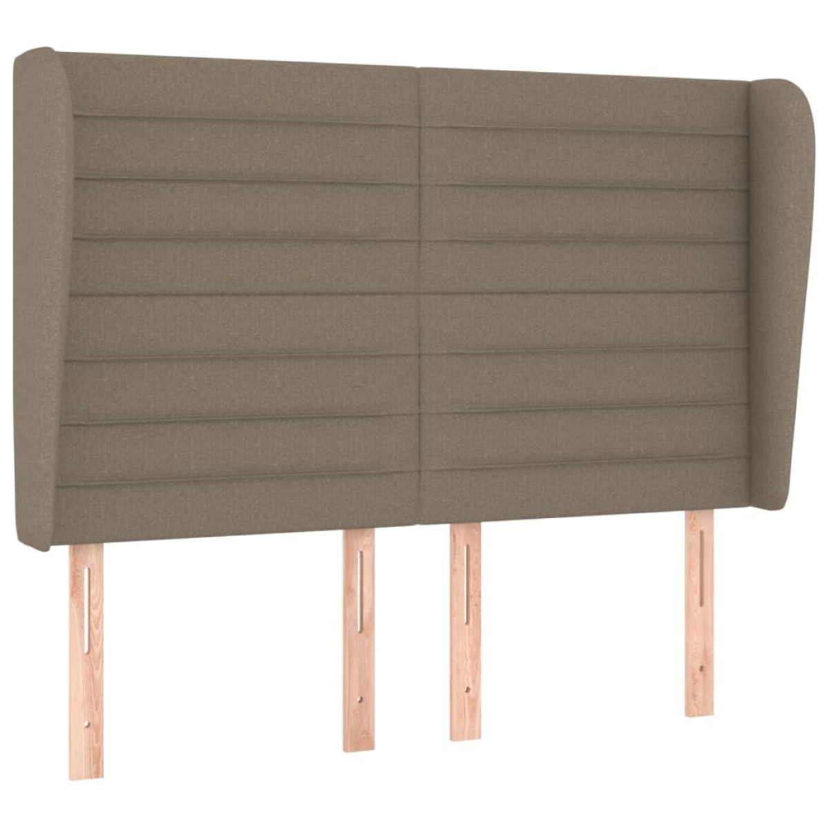 vidaXL Κρεβάτι Boxspring με Στρώμα Taupe 140x200 εκ. Υφασμάτινο