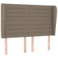 vidaXL Κρεβάτι Boxspring με Στρώμα Taupe 140x200 εκ. Υφασμάτινο