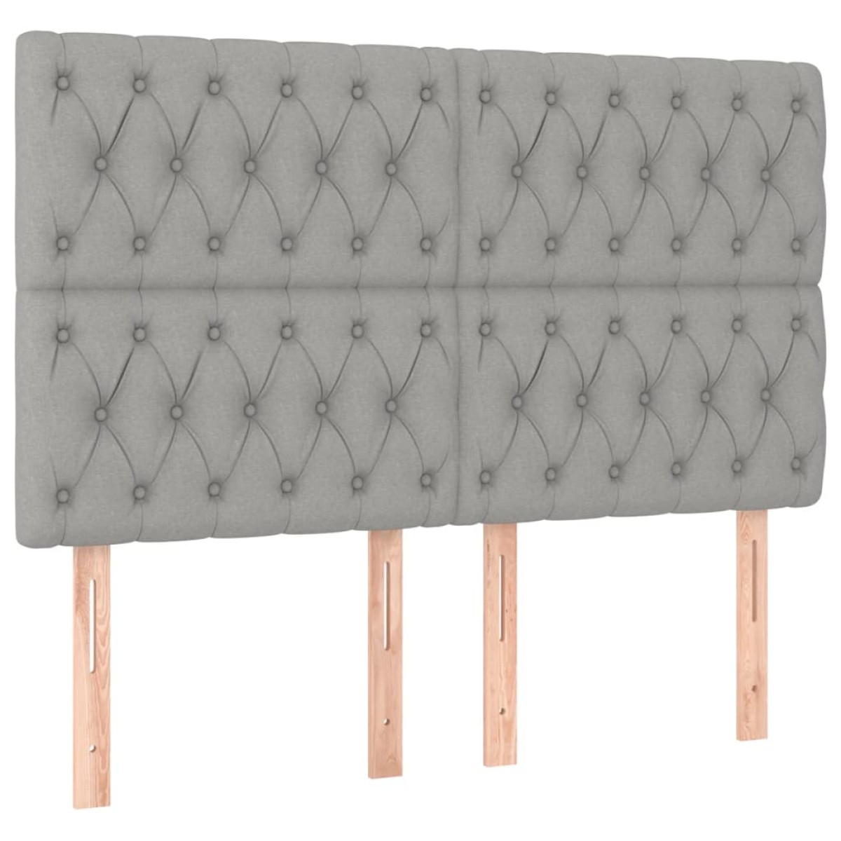 vidaXL Κρεβάτι Boxspring με Στρώμα Ανοιχτό Γκρι 140x200 εκ. Υφασμάτινο
