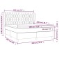 vidaXL Κρεβάτι Boxspring με Στρώμα Taupe 180x200 εκ. Υφασμάτινο