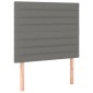 vidaXL Κρεβάτι Boxspring με Στρώμα Σκούρο Γκρι 90x200 εκ. Υφασμάτινο