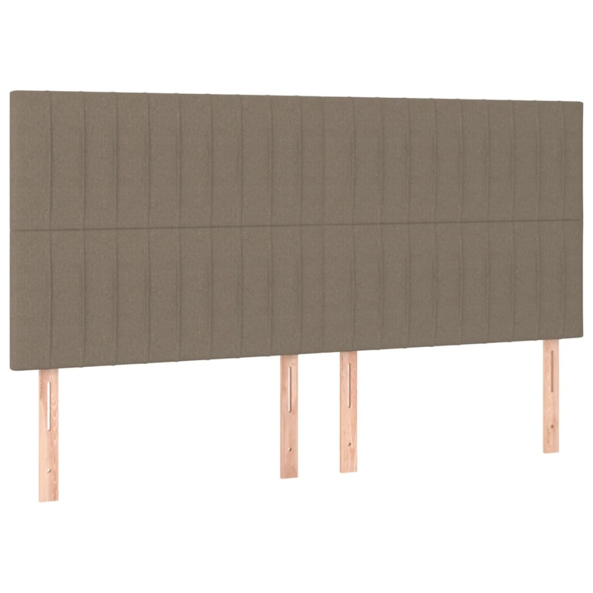 vidaXL Κρεβάτι Boxspring με Στρώμα Taupe 180x200 εκ. Υφασμάτινο