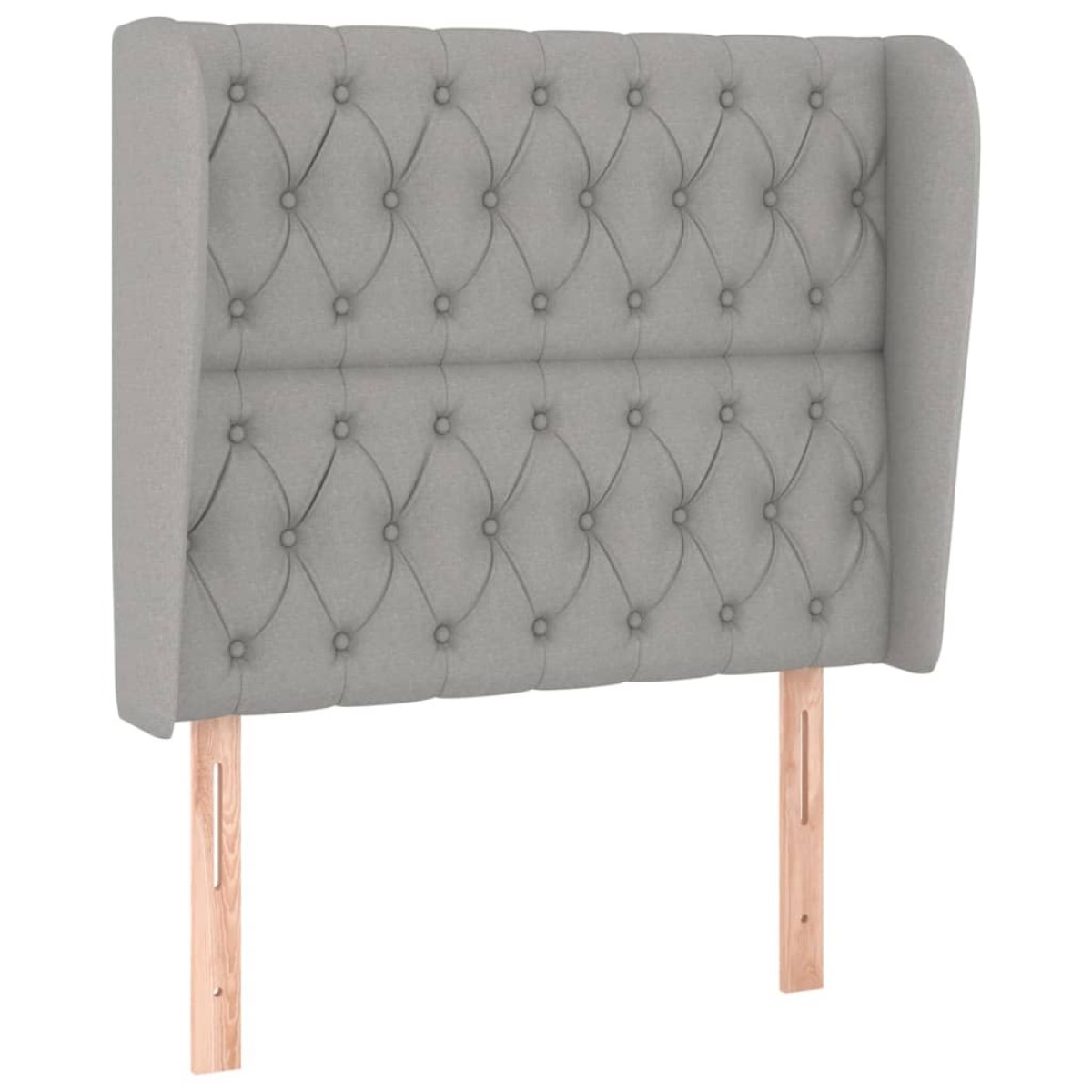 vidaXL Κρεβάτι Boxspring με Στρώμα Ανοιχτό Γκρι 90x190 εκ. Υφασμάτινο