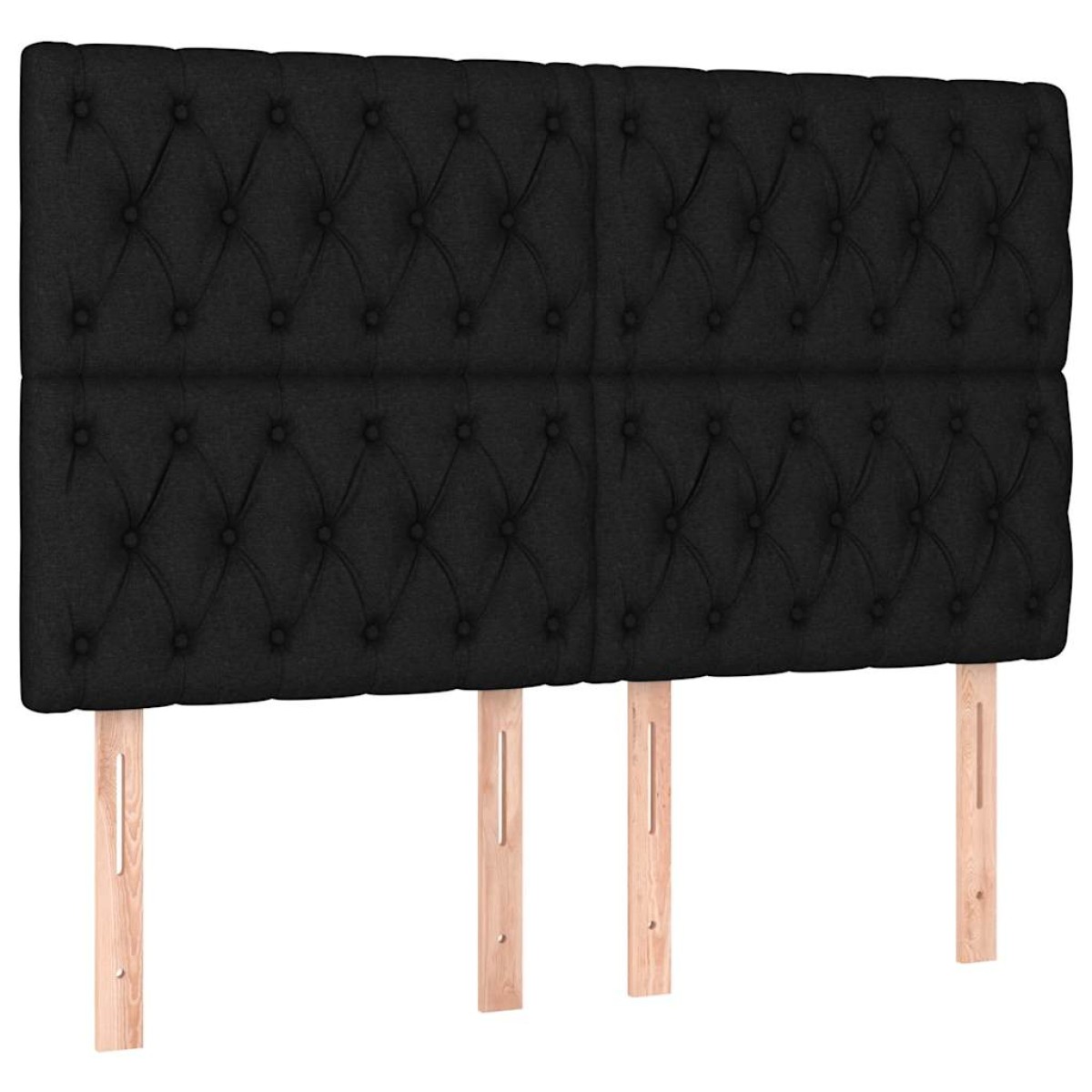 vidaXL Κρεβάτι Boxspring με Στρώμα Μαύρο 160x200 εκ. Υφασμάτινο