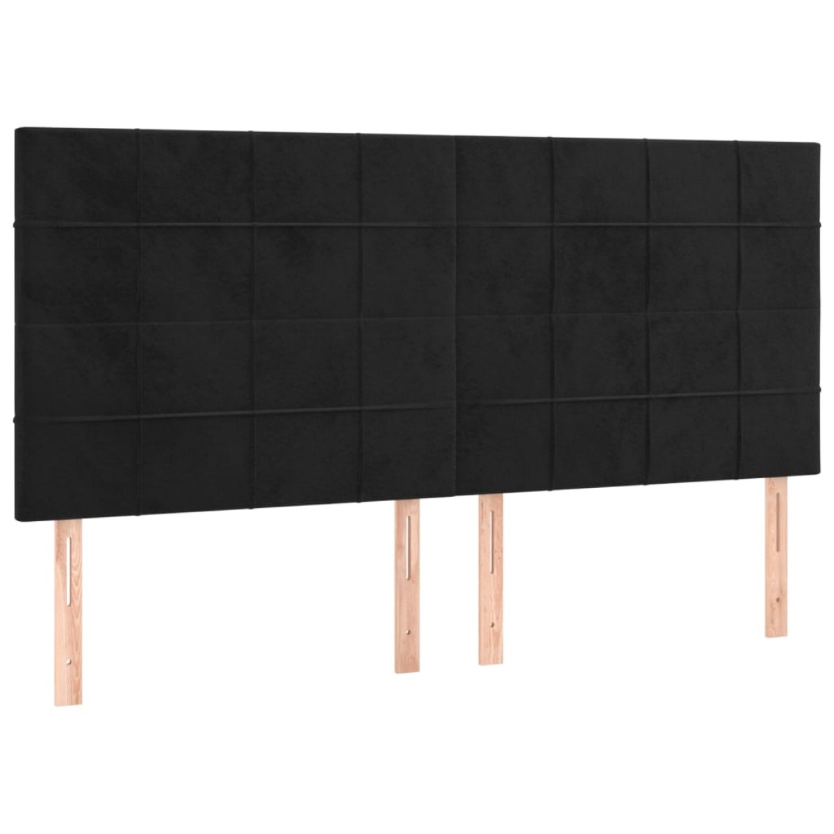 vidaXL Κρεβάτι Boxspring με Στρώμα Μαύρο 180x200 εκ. Βελούδινο