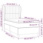 vidaXL Κρεβάτι Boxspring με Στρώμα Ροζ 90x190 εκ. Βελούδινο