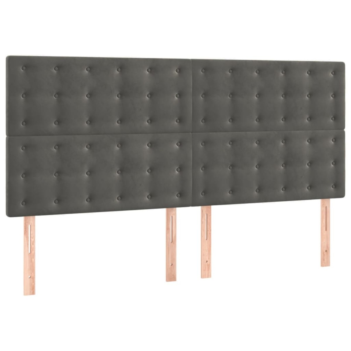 vidaXL Κρεβάτι Boxspring με Στρώμα Σκούρο Γκρι 160x200 εκ. Βελούδινο