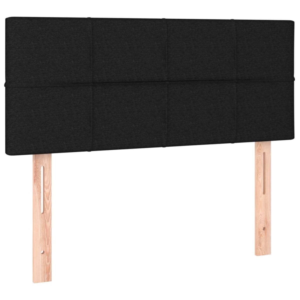 vidaXL Κρεβάτι Boxspring με Στρώμα Μαύρο 90x190 εκ.Υφασμάτινο
