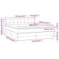 vidaXL Κρεβάτι Boxspring με Στρώμα Κρεμ 160x200 εκ. Υφασμάτινο