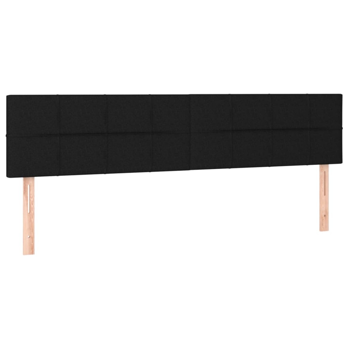 vidaXL Κρεβάτι Boxspring με Στρώμα Μαύρο 180x200 εκ. Υφασμάτινο