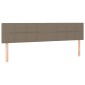 vidaXL Κρεβάτι Boxspring με Στρώμα Taupe 200x200 εκ. Υφασμάτινο