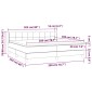 vidaXL Κρεβάτι Boxspring με Στρώμα Taupe 200x200 εκ. Υφασμάτινο