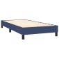 vidaXL Κρεβάτι Boxspring με Στρώμα Μπλε 90x200 εκ.Υφασμάτινο