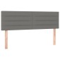vidaXL Κρεβάτι Boxspring με Στρώμα Σκούρο Γκρι 140x200 εκ Υφασμάτινο