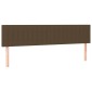 vidaXL Κρεβάτι Boxspring με Στρώμα Σκούρο Καφέ 200x200 εκ. Υφασμάτινο