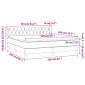 vidaXL Κρεβάτι Boxspring με Στρώμα Αν. Πράσινο 160x200εκ Υφασμάτινο
