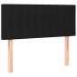 vidaXL Κρεβάτι Boxspring με Στρώμα Μαύρο 100 x 200 εκ. Υφασμάτινο