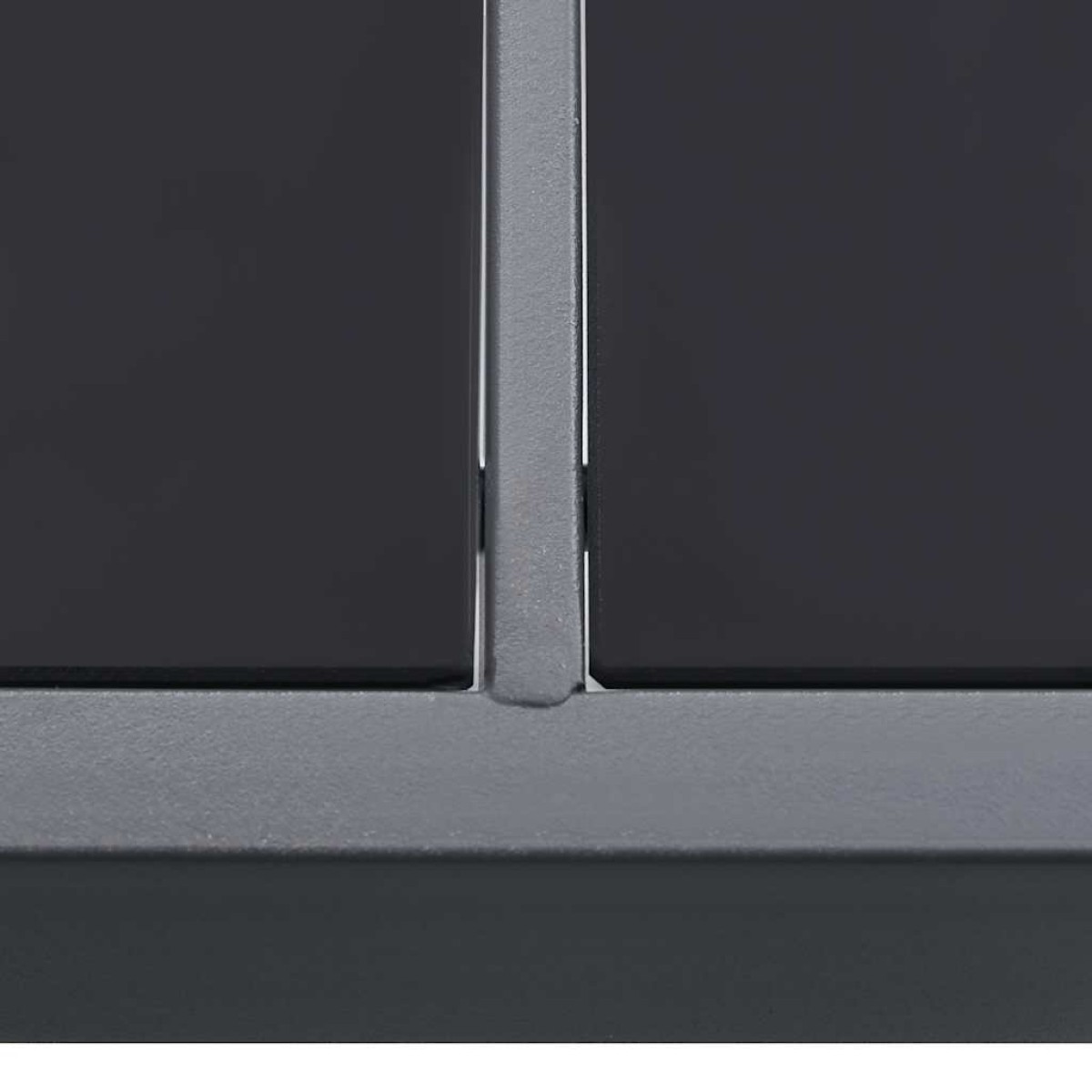 vidaXL Τραπεζαρία Εξωτερικού Χώρου Ανθρακί 190 x 90 x 74 εκ. Ατσάλινη