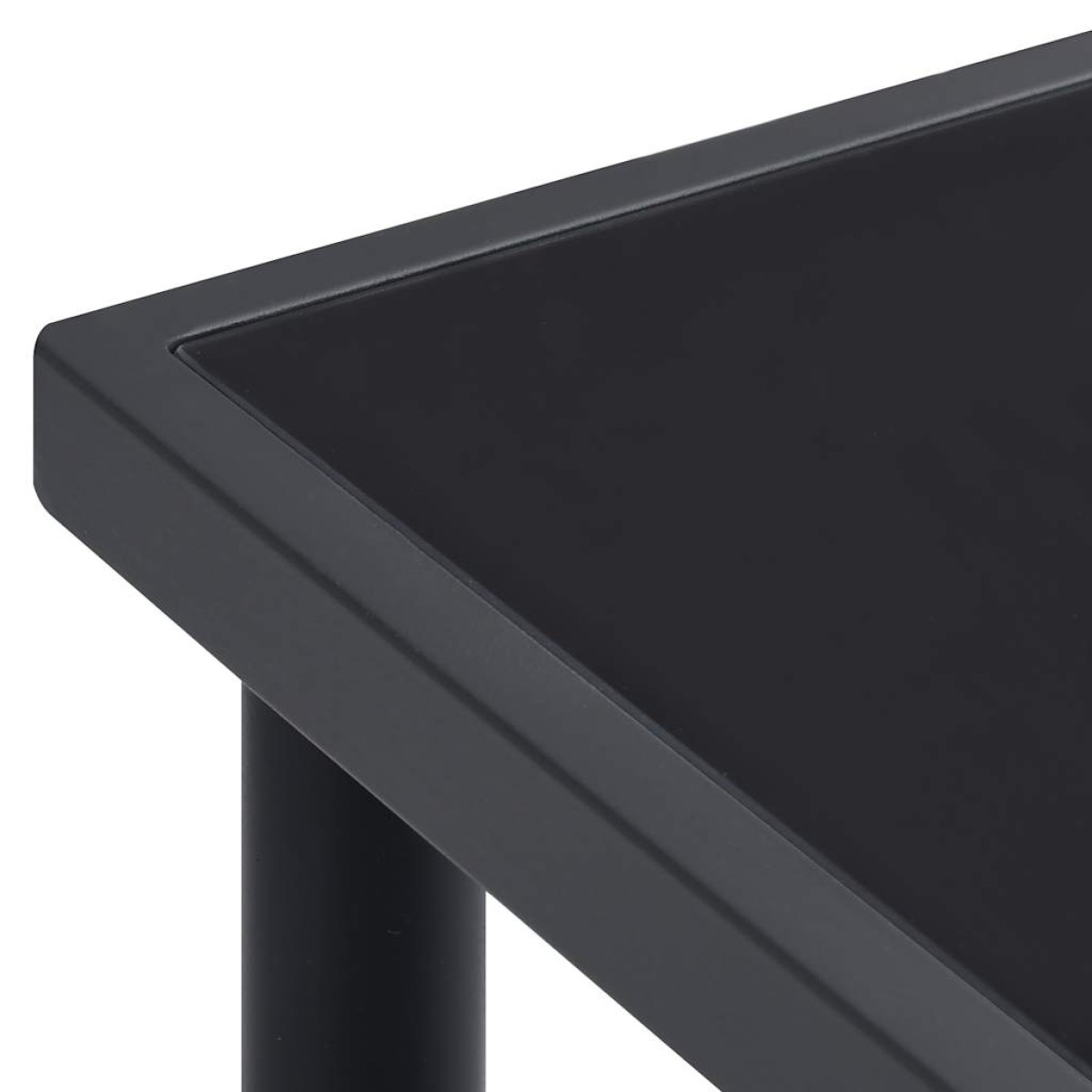 vidaXL Τραπεζαρία Εξωτερικού Χώρου Ανθρακί 190 x 90 x 74 εκ. Ατσάλινη
